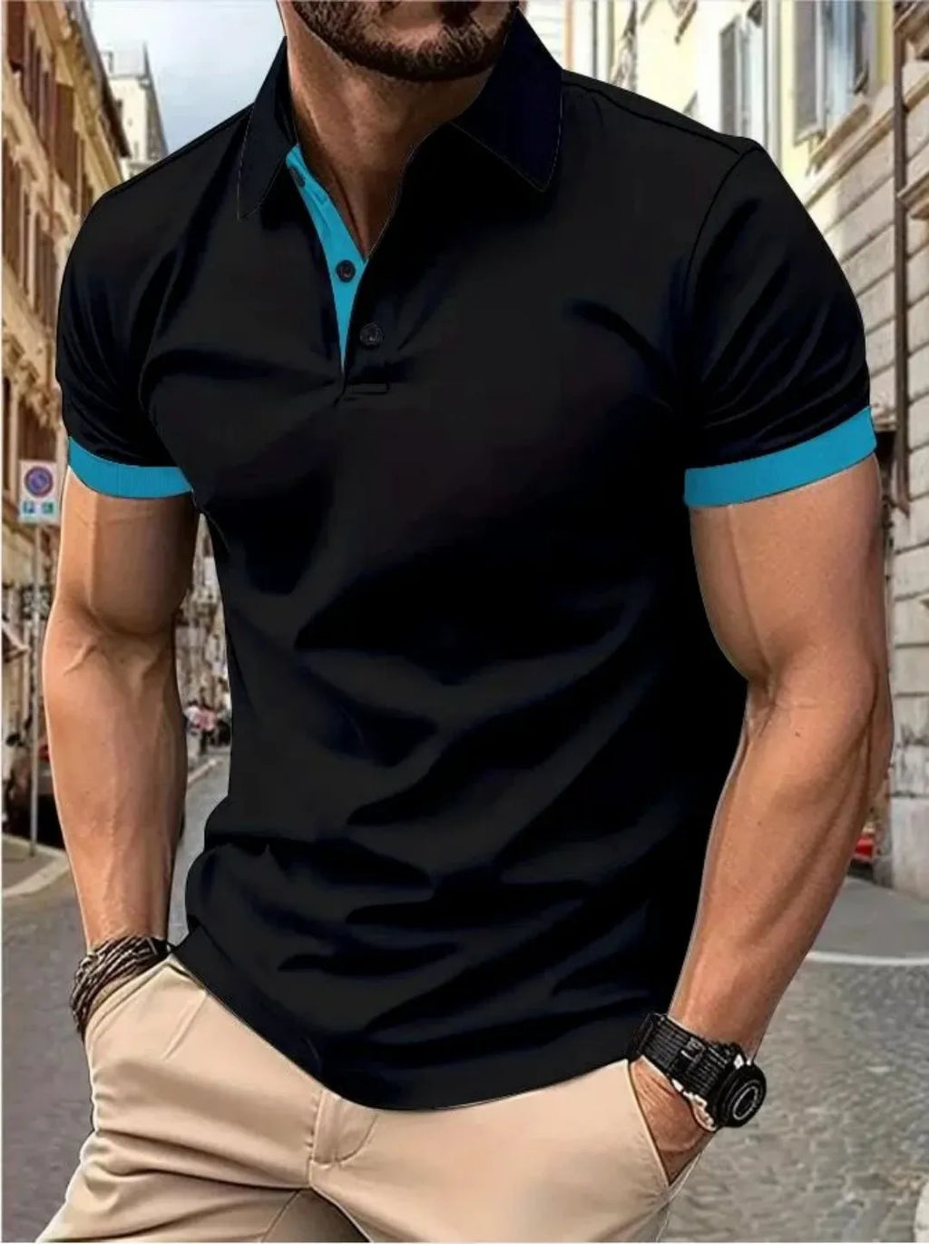 The 2026 Summer New men's short-sleeved POLO Shirt Is Casual Fashionable Comfortable And Soft With 3D Pattern Printing
