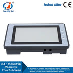 Huaqingjun 4.3 Inch LCD Touch Screen Ethernet RS485 232 Communication DC19-30V LAN RJ45 HMI for PLC