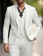 Elegant Men's Suit Sets- Slim Fit Tuxedo Set for Weddings & Formal Occasions, Black Suit