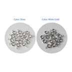925 Sterling Silver Spring Ring Clasp with Open Jump Ring, 5-8mm Spring Ring Clasps with Open Ring For Jewelry Making Findings