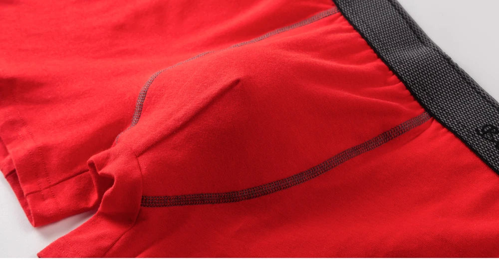 4pcs/pack Boxer Briefs Men's Panties Letter Man Underwear Solid Color Cotton Men Underpants Sexy Undrewear Shorts BONITOS Brand
