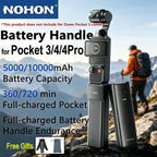 NOHON Camera Handheld Gimbal Charger for DJI Osmo Pocket 4 Pro 3 Battery Handle 10000mAh 5000mAh Portable Power Bank 22.5W