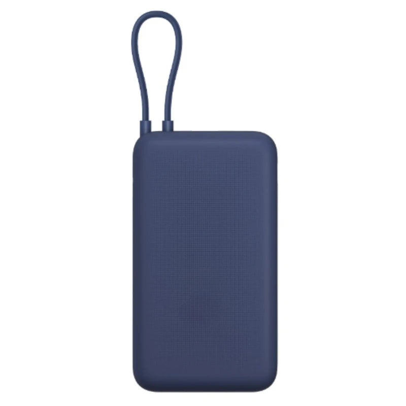 For IPhone 15 16 Pro Max XIAOMI 20000mAh Power Bank with Built-in USB-C Cable 3-Port Fast Charging Dual Input/Output