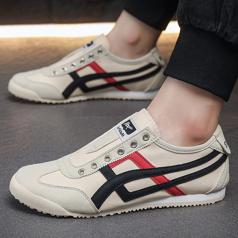 Design Canvas Mesh Shoes Men Casual Sneakers Flat Sports Shoes Walking Running Ligthweight Anti-skid Breathable Sale Promotion