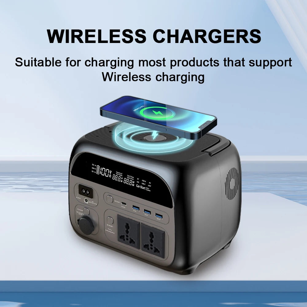 2400W 1800W 500W Portable Power Station 1024wh 345wh Lifepo4 Battery Powerful Power Bank Solar Generator Emergency Power Supply
