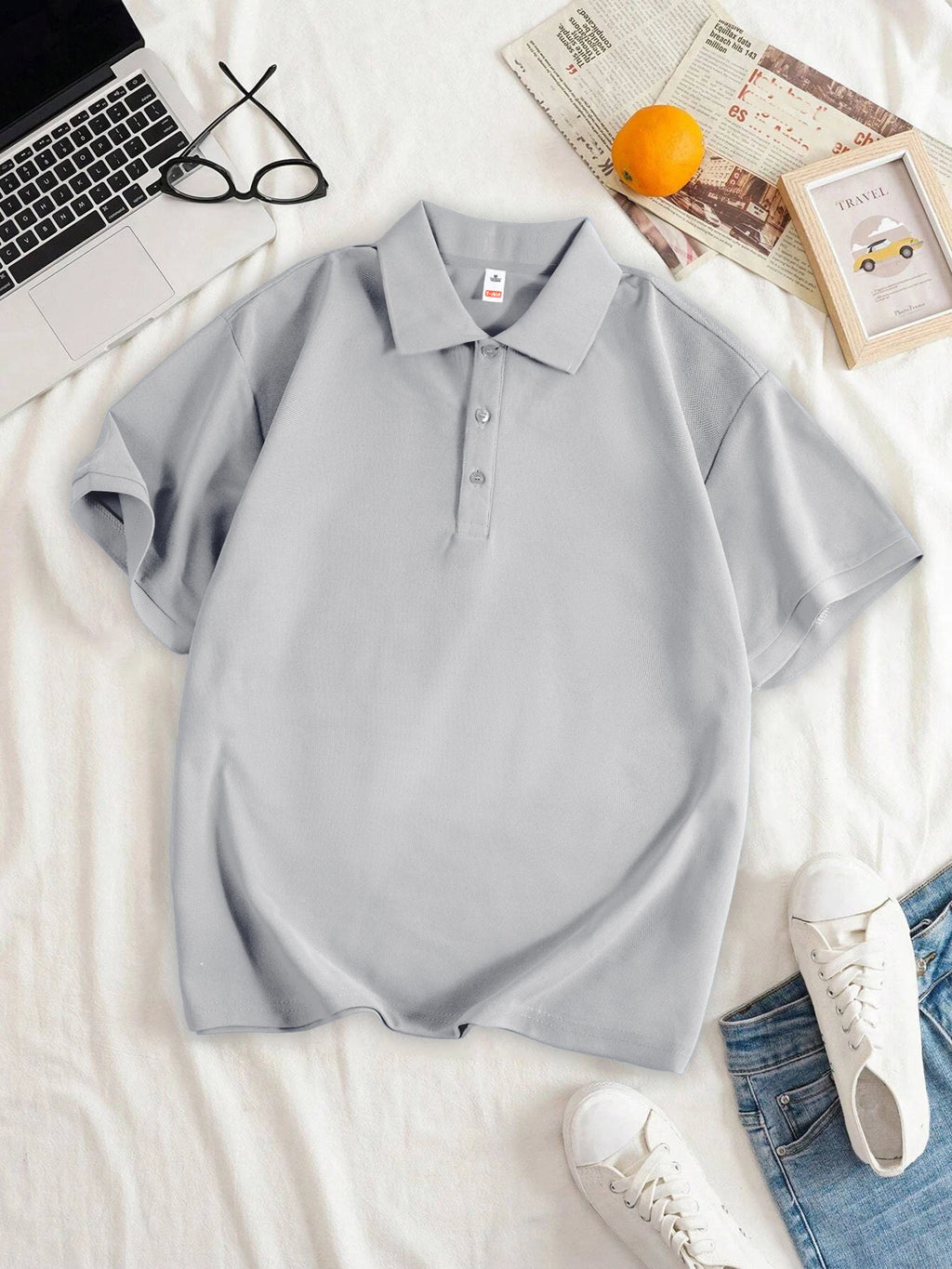 Women Solid Color Polo Shirt Summer Casual Cool Feeling Antibacterial Tops Breathable Short-sleeved Lapel Slim Fit 2025 Clothes