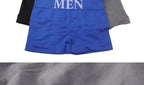 5 Pcs Men’s Boxer Briefs High Elastic Breathable Underwear Soft Cotton Stretch Shorts Comfortable Plain Color Panties
