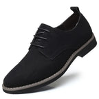 Summer Mens Dress Shoes Suede Man Oxford Shoes Large Sizes Flats Classic Men Sneakers Comfortable 2025 New Zapatillas De Deporte