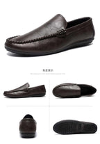 In 2025, the new men's casual soybean shoes are fashionable and versatile, and men's work shoes is black and brown  size 39-46.