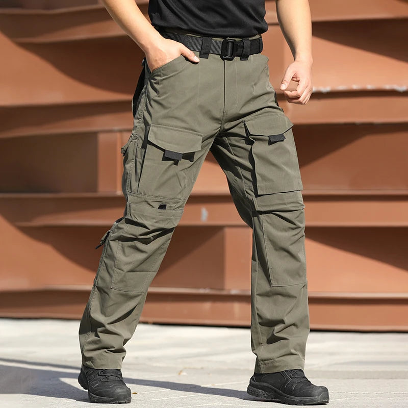 New Multi-pocket Cargo Pants Men Waterproof Work Tactical Trousers Spring Autumn Wear-Resistant Outdoor Hunting Training Pant