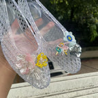 Fashion Crystal Shoes Decorations Advanced Dead Flower Pearl Bow Sequin Shoe Charms Set DlY Detachable Shoes Chic Vacation Shoes