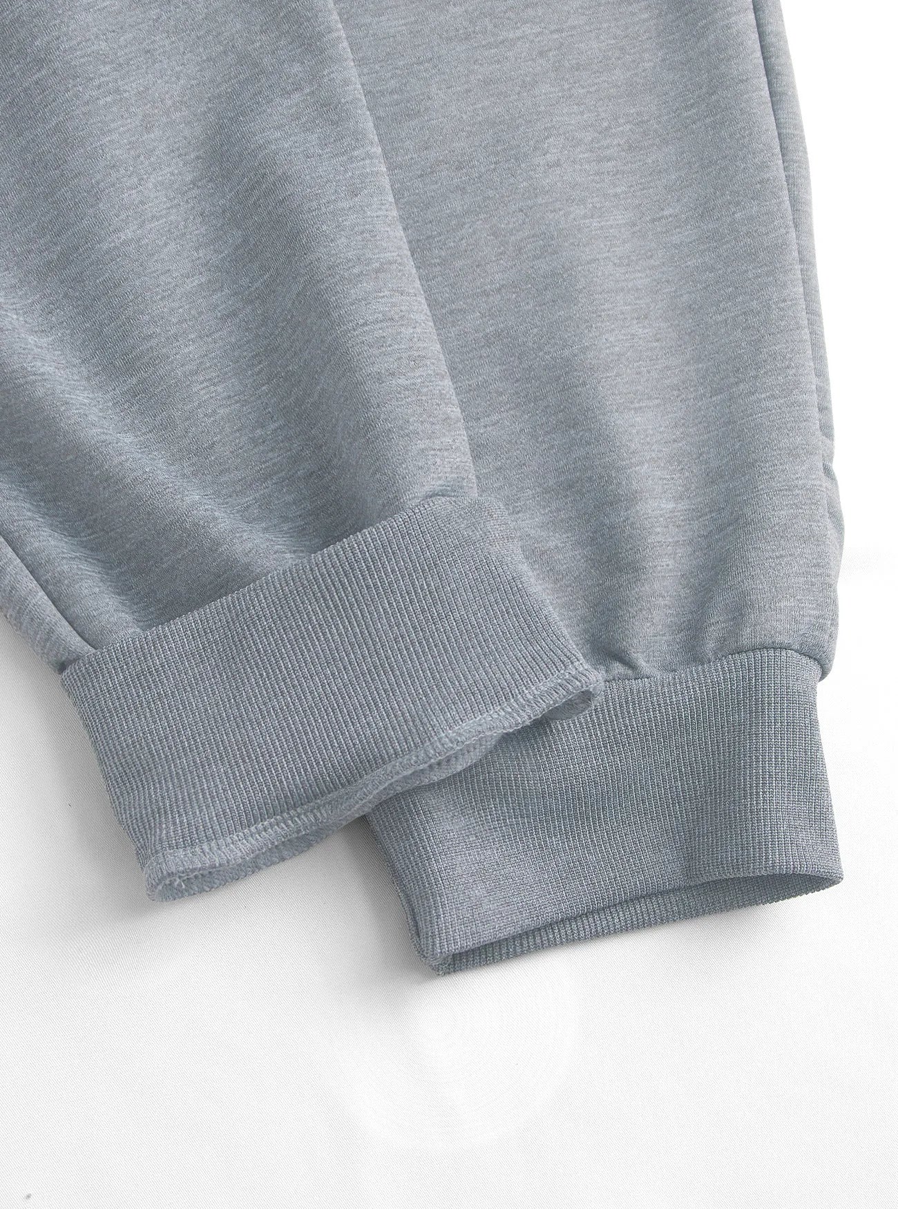 Spring/Autumn High-Quality Men's Sport Pants with Drawstring Cuffs and Zippered Pockets - Solid Color Elasticated Casual Pants