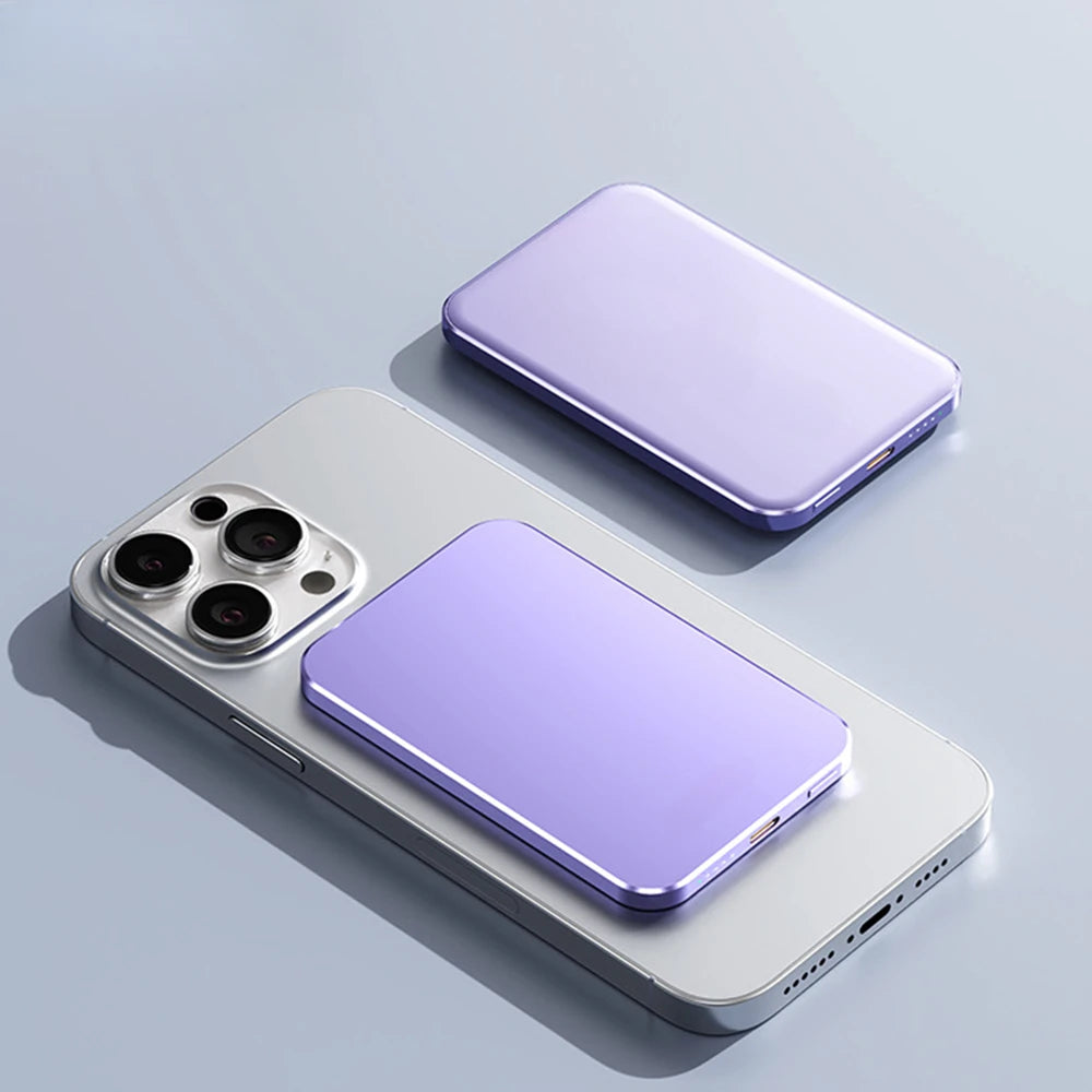 Portable Mini Powerbank Magnetic Wireless Power Bank 5000mAh PD20W Spare Battery Charger for MagSafe IPhone Samsung Xiaomi