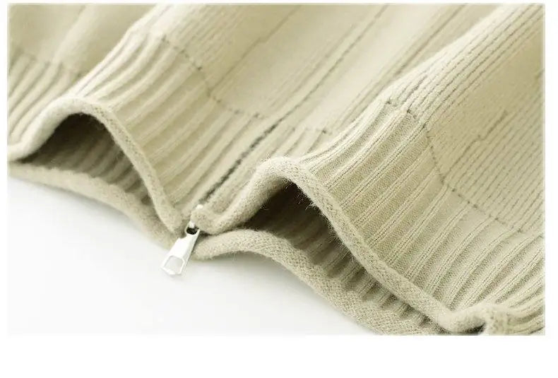 2026 Autumn Men's High Quality Comfortable Loose Solid Color Knitted Cardigan jacket Men's Fashion Trend Casual Sweater men