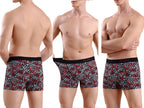 3pcs White Cotton Underwear For Man Boxers Soft Sexy Men's Panties Letter Elastic Band Boxer Short Men Underpants Print Trunks