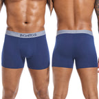 5pcs Men's Panties Cotton Boxer Briefs Letter Elastic Band Men Underpants Classic Solid Color Boxers Underwear For Man BONITOS