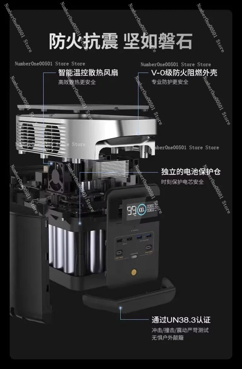 1800W Portable Power Station 110V AC Output Generator For Outdoor Camping RV Home Emergency Backup Deposit
