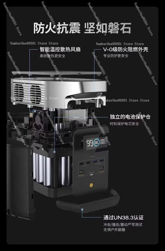 1800W Portable Power Station 110V AC Output Generator For Outdoor Camping RV Home Emergency Backup Deposit