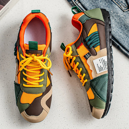 Men's Breathable Casual Sneakers Luxury Trainer Fashion Loafers Comfortable Running Shoes for Male