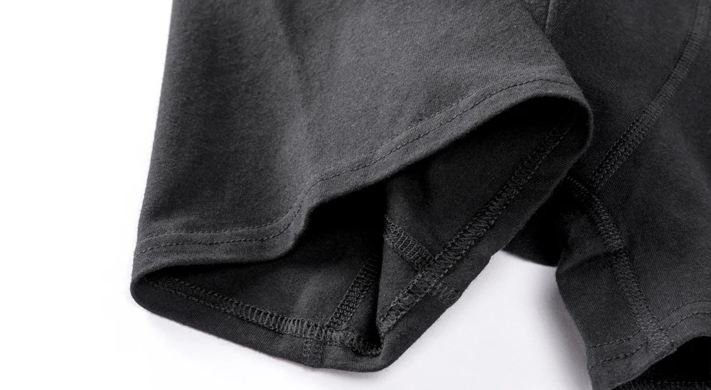 5pcs Men's Panties Cotton Boxer Briefs Letter Elastic Band Men Underpants Classic Solid Color Boxers Underwear For Man BONITOS