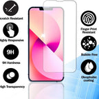 2~4PCS Screen Protector For iPhone 17 16 Pro Max Tempered Glass For iPhone 17e 16e 15 14 13 12 11 Pro Max Phone Film iPhone 17
