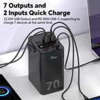 70000mAh Power Bank  With 20W PD 22.5W QC Quick Charging Powerbank Support FCP AFC VOOC 22.5 Portable PoverBank For Oppo Oneplus