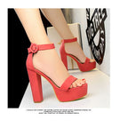 Brand Elegant Sandals Women High Heels Pumps Super High Heel 13cm Women'S Banquet Sandals Waterproof Platform Toe Sandals