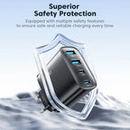 Toocki 40W GaN Fast Charger QC4.0 PD3.0 AFC SCP 4 Port USB Type C Charger for iPhone 16 15 14 Samsung S25 S24 Xiaomi Huawei OPPO