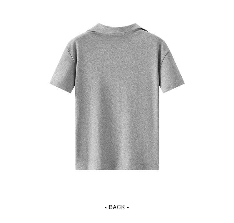 Semir Women Polo Shirt Short Length Ruched Slim Fit Standard Shoulder Cool Feeling 2026 Summer Temperament Versatile Fashion Top