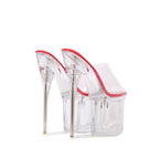 Fashion Crystal Car Model Nightclub Princess Extra Slim Heels Waterproof Platform Hatred Sky High Transparent Super High Sandals