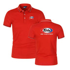 Fairtex Men'S Solid Short Sleeve Polo Shirt For Kickboxing Muay Thai Summer Business Casual Youth Popular T-Shirt