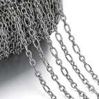 1Meter/Pack 304 Stainless Steel Knot Gold Steel Color Handmade Chains for DIY Necklace Bracelets Jewelry Making Accessories