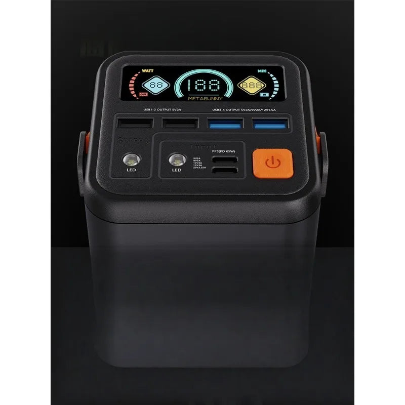 45W 60000mAh Fast Charging Power Bank Large Capacity Safe Portable Power Supply for Camping and Emergency Energy Storage
