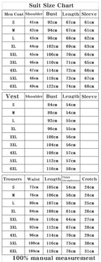 Men's 2 Piece Suit Set Solid Color Elegant Wedding Formal Business Dress Blazer Vest Pants Classic Tuxedo for Party Groomsmen