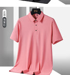 Summer Plus Size 7xl 8xl 9xl Polo Shirt Men Quick Dry Ice Silk Breathable Polo Men's Oversize Business Polo Shirt Brand Clothing