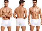 3pcs White Cotton Underwear For Man Boxers Soft Sexy Men's Panties Letter Elastic Band Boxer Short Men Underpants Print Trunks