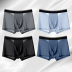 4Pcs Man Boxer Briefs Large Size M-6XL Men Panties Underwear Slip Homme Calzoncillos Bamboo Hole U Convex Pouch Male Underpants