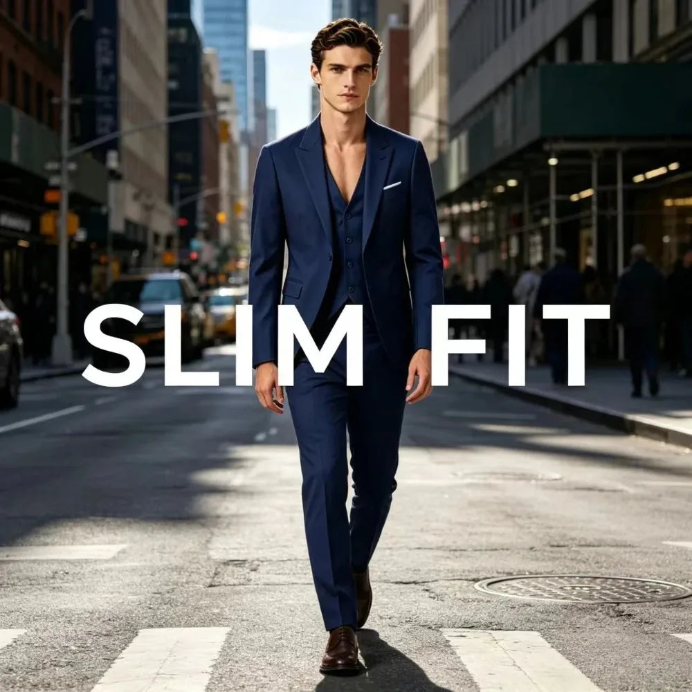 Men Suits For Wedding 3 Pieces 2 Set Elegant Slim Fit Jackets Pants Blazers Formal Outfit Fashion Business Classic 2026 Costume