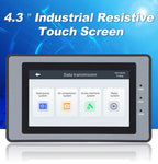 Huaqingjun 4.3 Inch LCD Touch Screen Ethernet RS485 232 Communication DC19-30V LAN RJ45 HMI for PLC