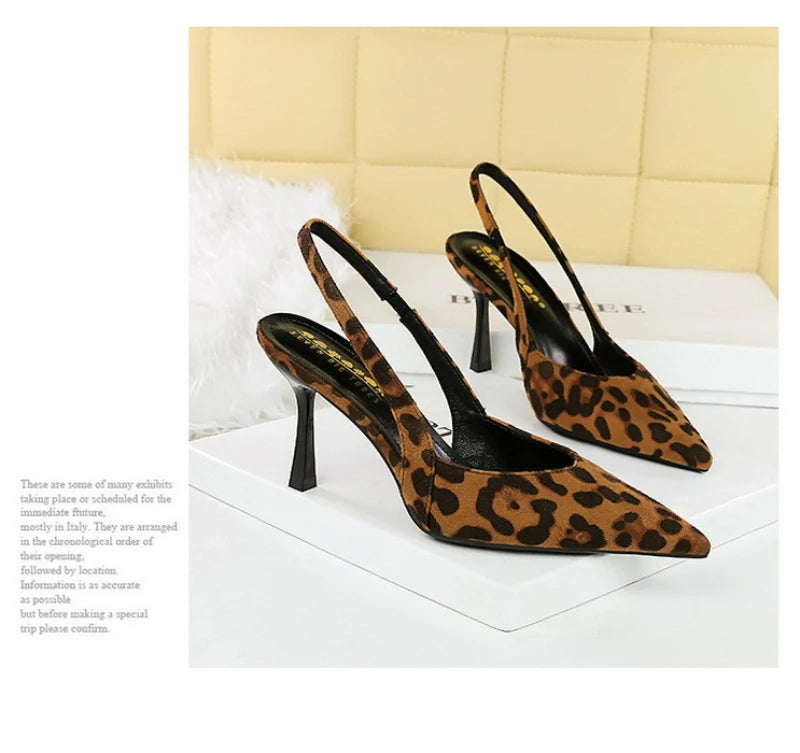 Fashionable Banquet Empty High Heel Shoes For Women's Shoes Thin Heel Pointed Toe Hollow Single Shoes For Women's Shallow Mouth