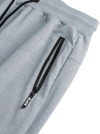 Spring/Autumn High-Quality Men's Sport Pants with Drawstring Cuffs and Zippered Pockets - Solid Color Elasticated Casual Pants