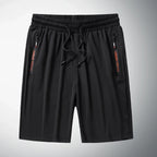 Men's Summer Ice Silk Jogger Sweatpants Zipper Pockets Breathable Running Gym Workout Athletic Mesh Pants Drawstring Design