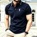 Light Luxury 202 Paul Men's Polo Shirt Short Sleeved T-shirt Casual Daily Lapel Sweatshirt Base