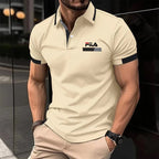 Men's Short Sleeve Polo Shirt Contrast Collar Cuff Design Casual Business Golf T Shirt For Man men's Polo Shirts Mens Clothing