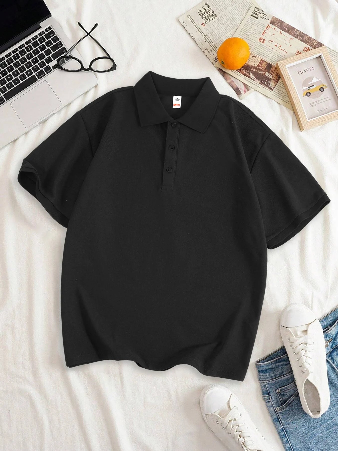 Women Solid Color Polo Shirt Summer Casual Cool Feeling Antibacterial Tops Breathable Short-sleeved Lapel Slim Fit 2025 Clothes