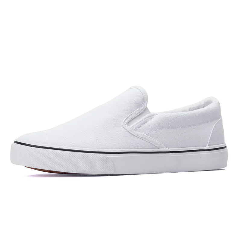 Spring Autumn Mens Shoes Casual Canvas Shoes Men Fashion Loafers Oxfords Sneakers Men Casual Breathable Slip-on Low-cut Non-slip