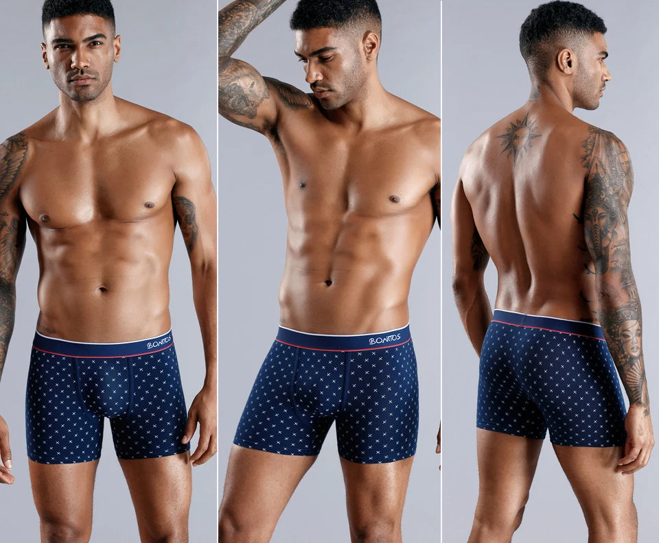 4pcs Cotton Boxers For Man Underwear Sexy Print Men's Panties Plus Size Brands Camouflage Mens Underpants Shorts