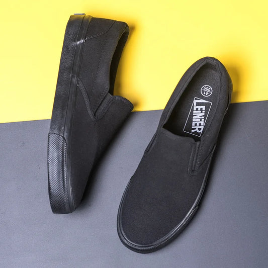Spring Autumn Mens Shoes Casual Canvas Shoes Men Fashion Loafers Oxfords Sneakers Men Casual Breathable Slip-on Low-cut Non-slip
