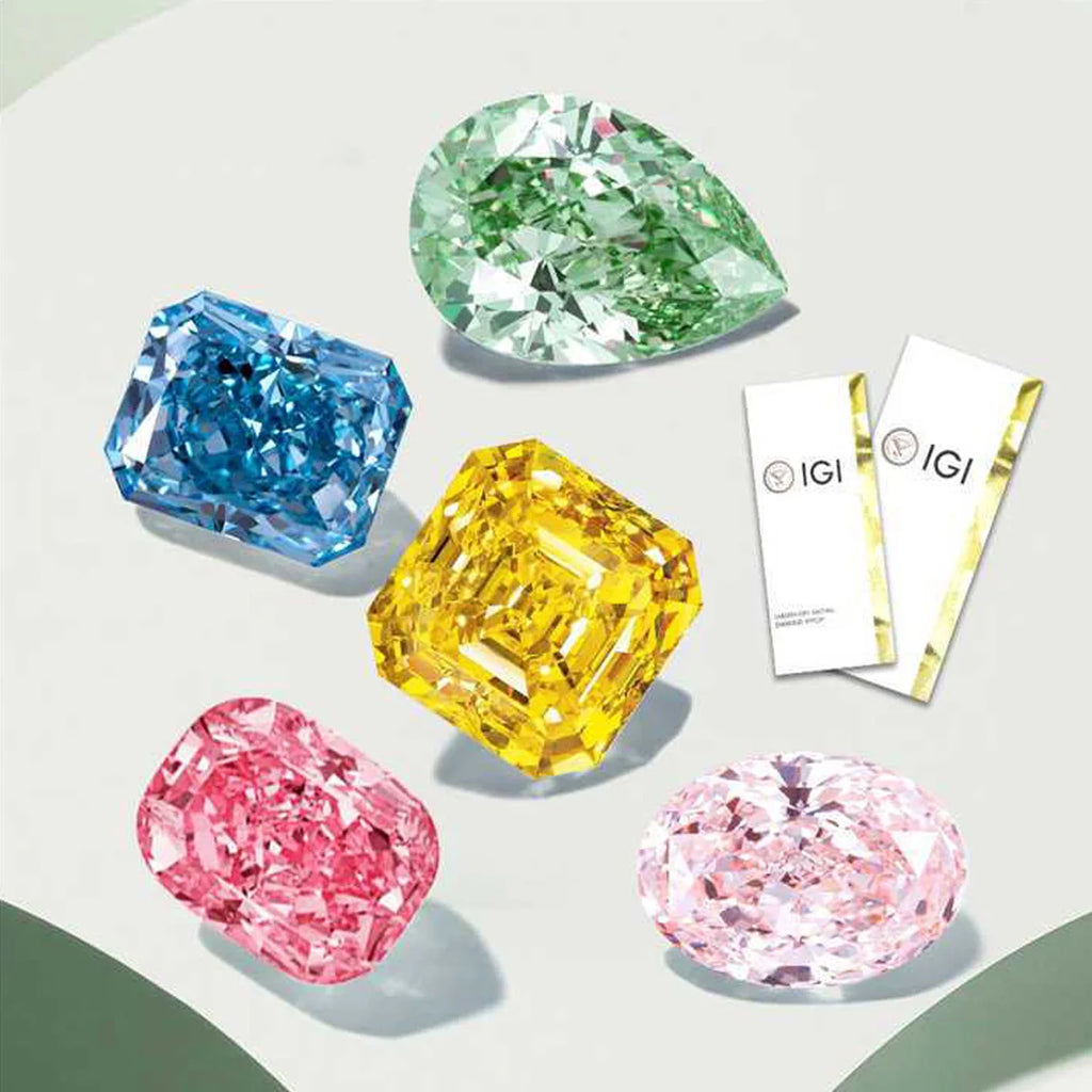 1.0-2.0ct Yellow Round Cut Lab Created Diamonds VS1/VS2 Fancy Yellow Lab Grown Diamond For Custom Jewelry IGI Certificate