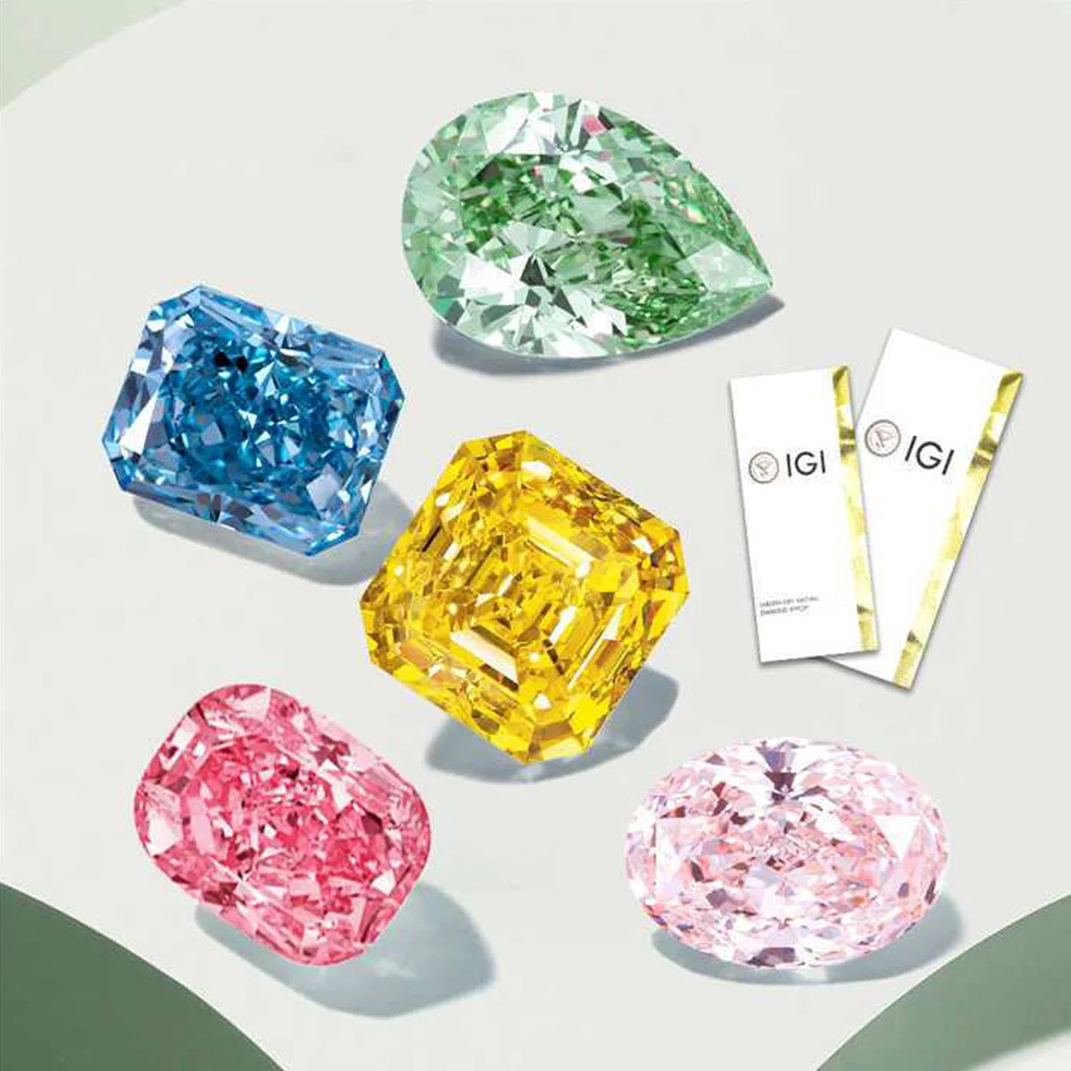 1.0-2.0ct Yellow Round Cut Lab Created Diamonds VS1/VS2 Fancy Yellow Lab Grown Diamond For Custom Jewelry IGI Certificate